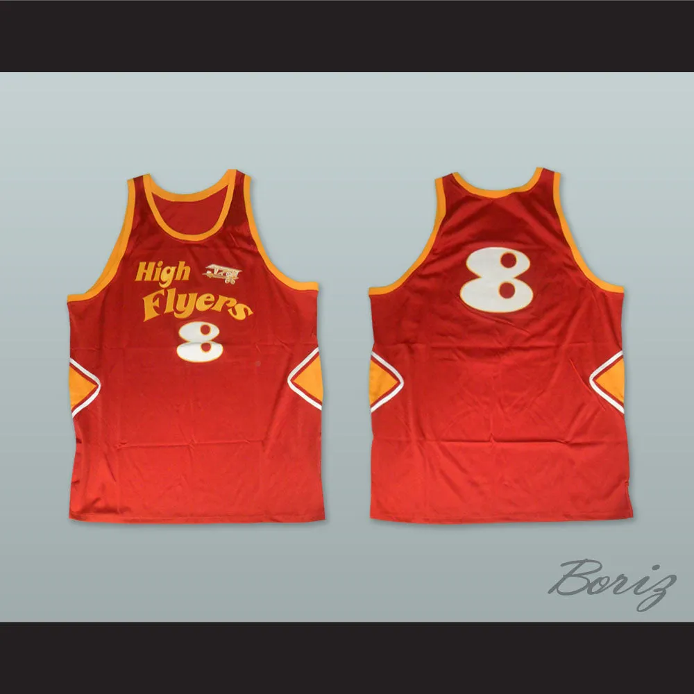 1978 High Flyers 8 Red Basketball Jersey