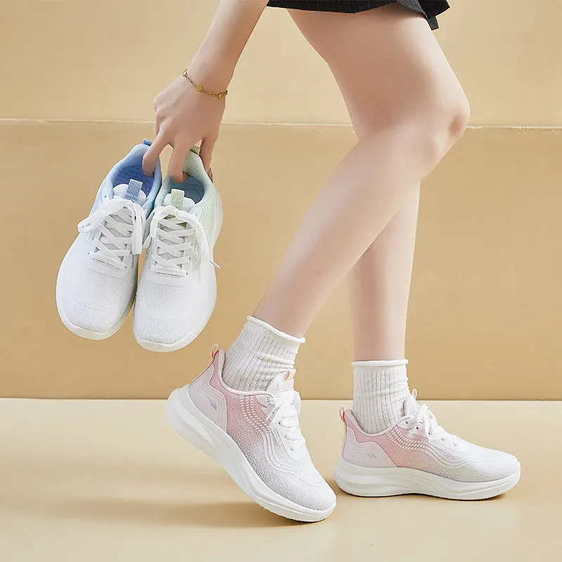 2025 ins Korean version of flying woven shoes  summer new student sports shoes fitness running casual shoes breathable FZ6609