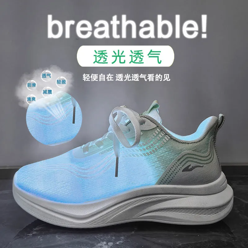2025 ins Korean version of flying woven shoes  summer new student sports shoes fitness running casual shoes breathable FZ6609