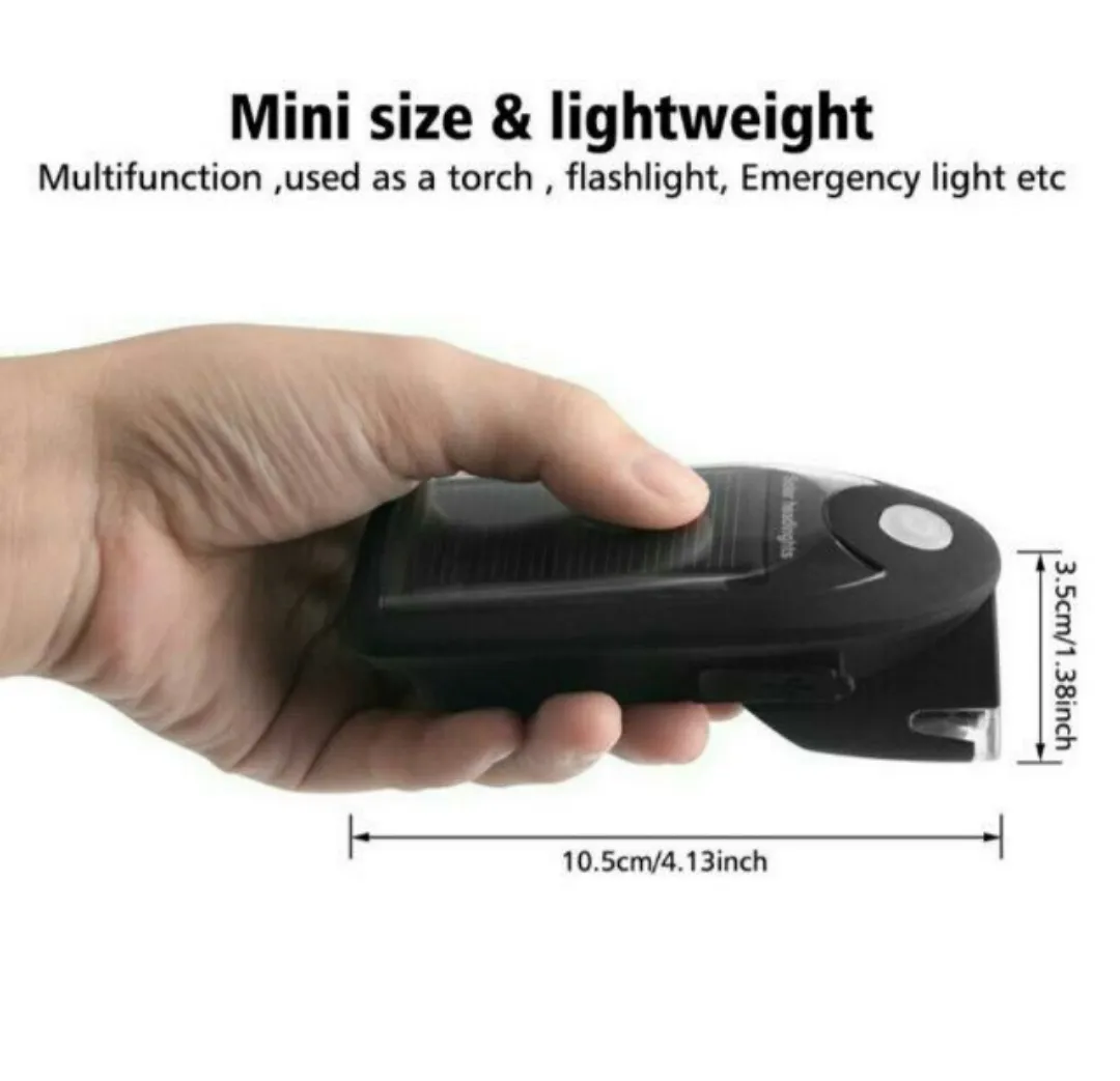 240 Lumens Solar   Rechargeable Led Handlebar Touch Light