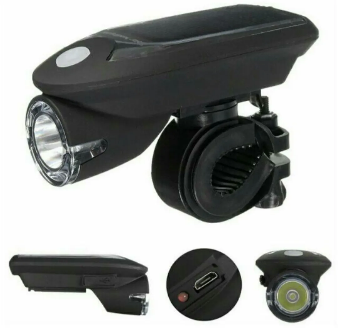 240 Lumens Solar   Rechargeable Led Handlebar Touch Light