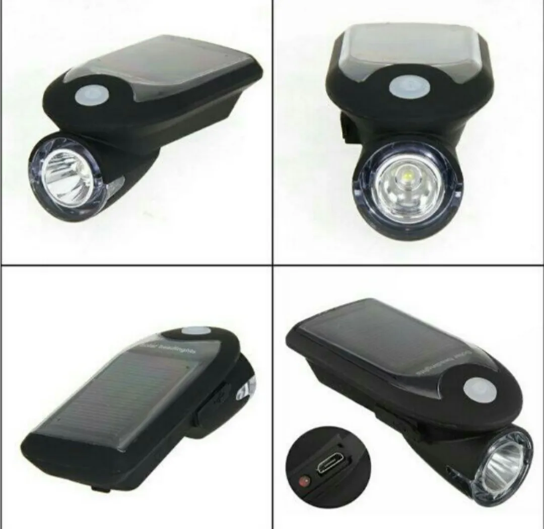 240 Lumens Solar   Rechargeable Led Handlebar Touch Light