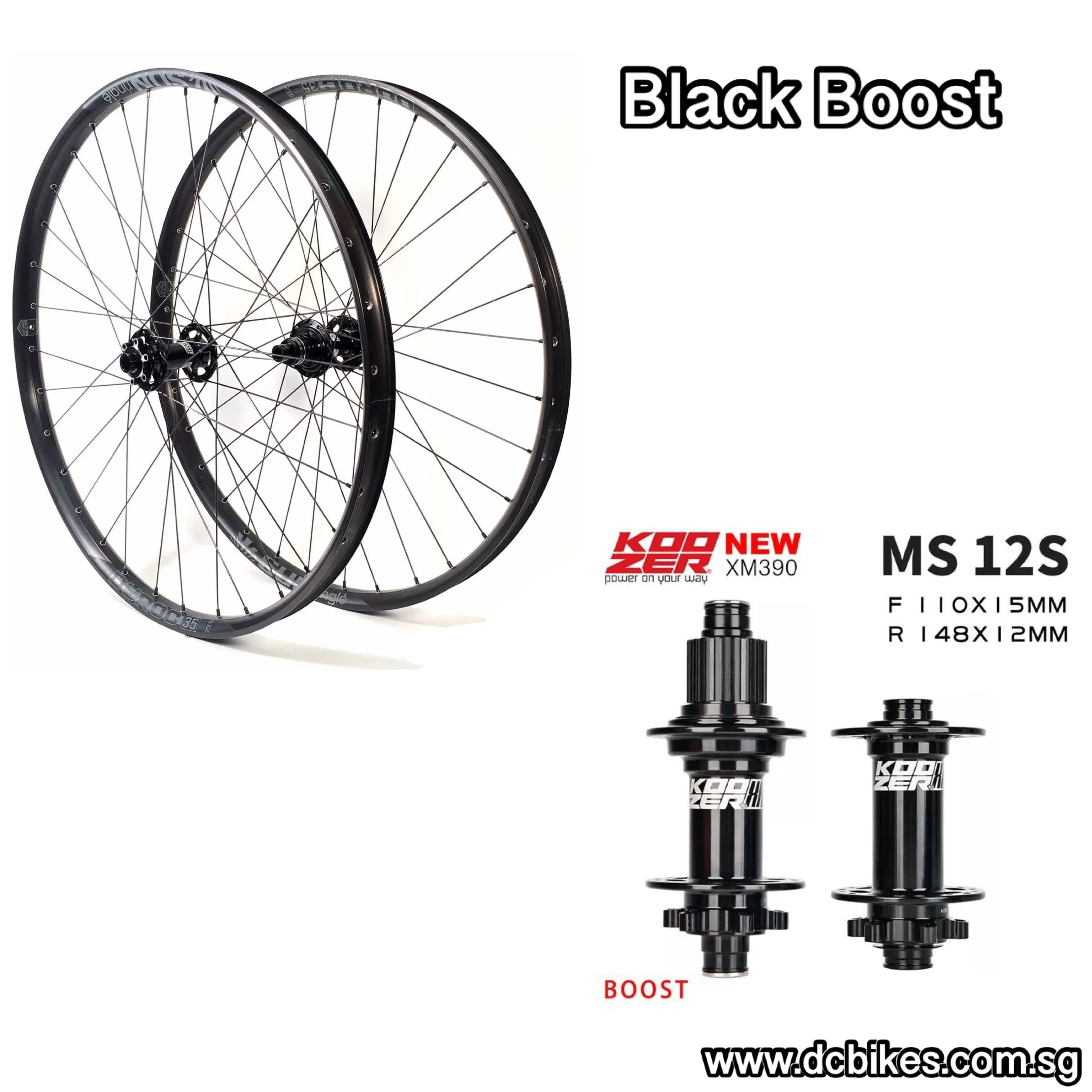 27.5 | 29 Koozer XM390 X 35mm Duroc 110mm/148mm 32H 6 Pawls Boost Wheelset