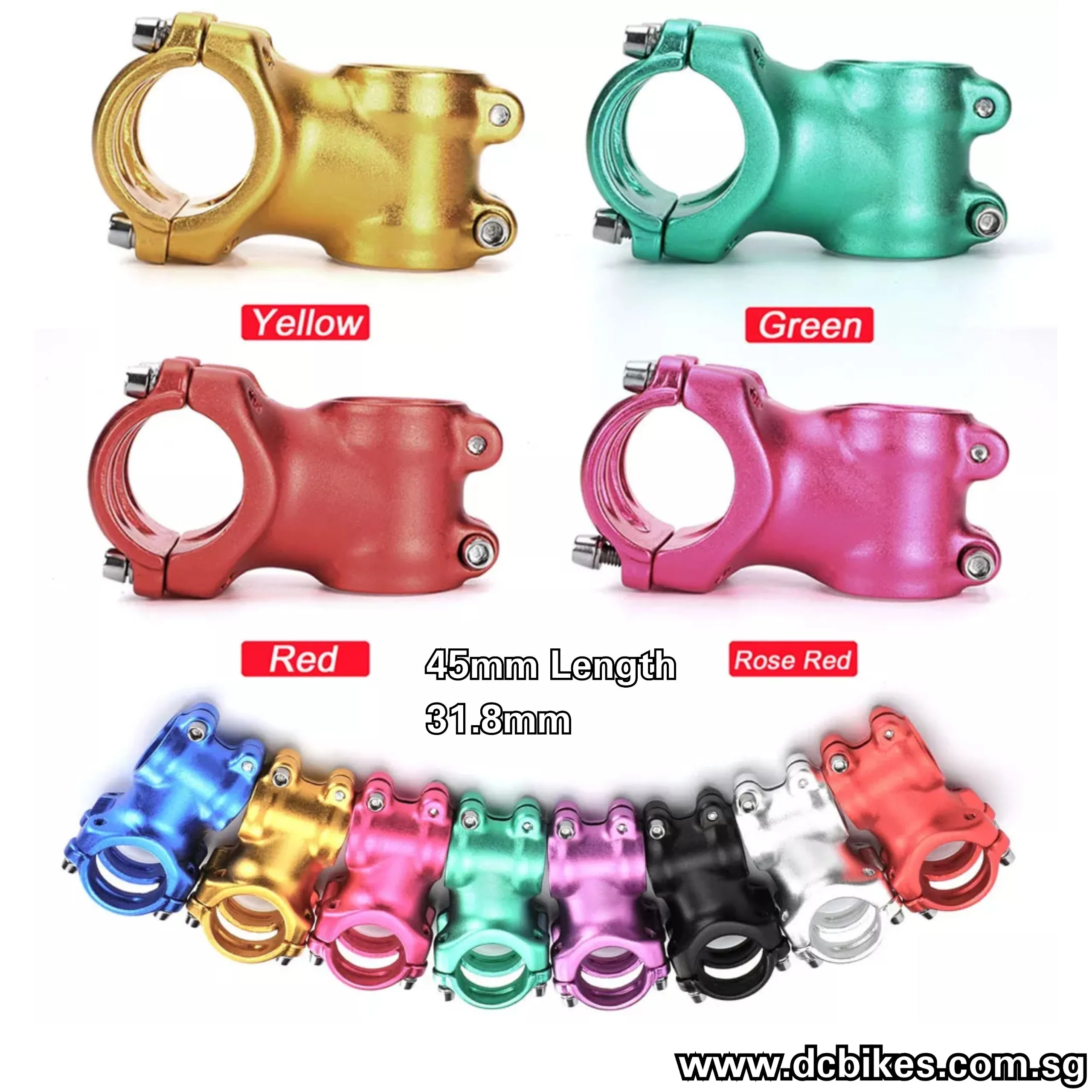 45mm Anodized Aluminium Stem 31.8mm