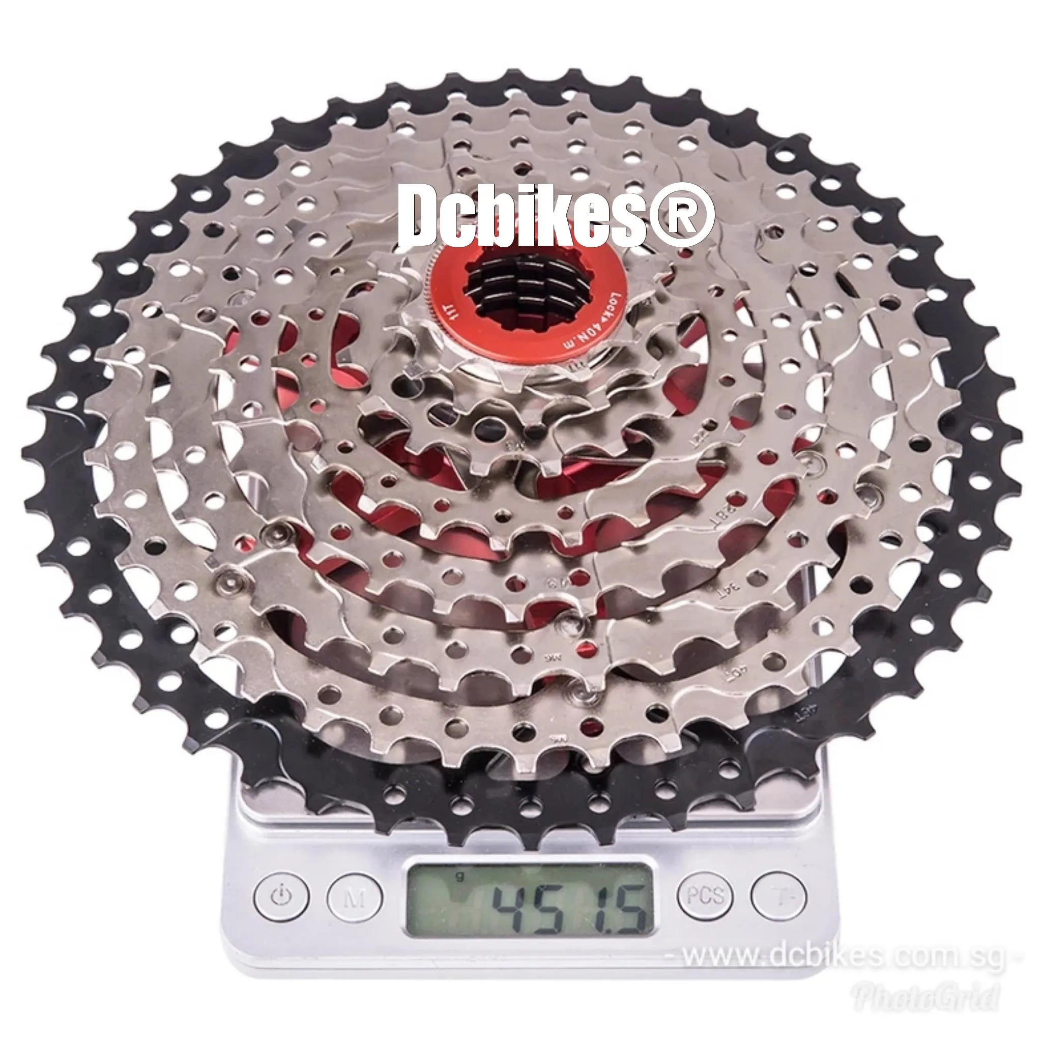 8 Speed 11T - 46T Wide Ratio MTB Silver Cassette