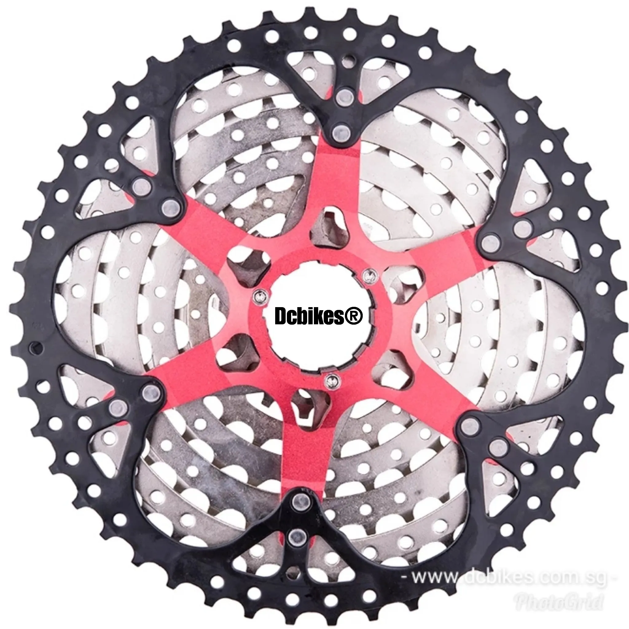 8 Speed 11T - 46T Wide Ratio MTB Silver Cassette