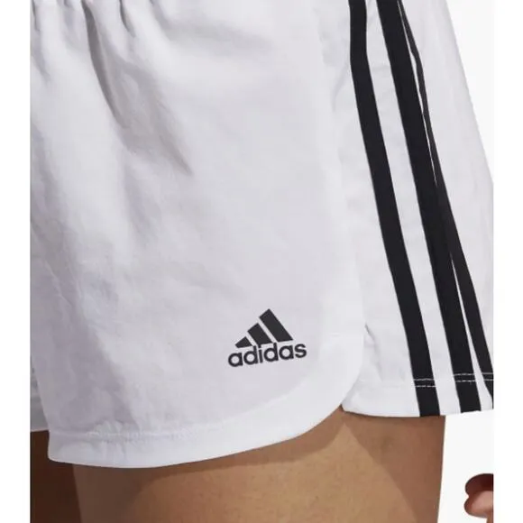 Adidas Pacer 3-Stripes Woven Shorts Training Athletic White/Black Size XL NWT