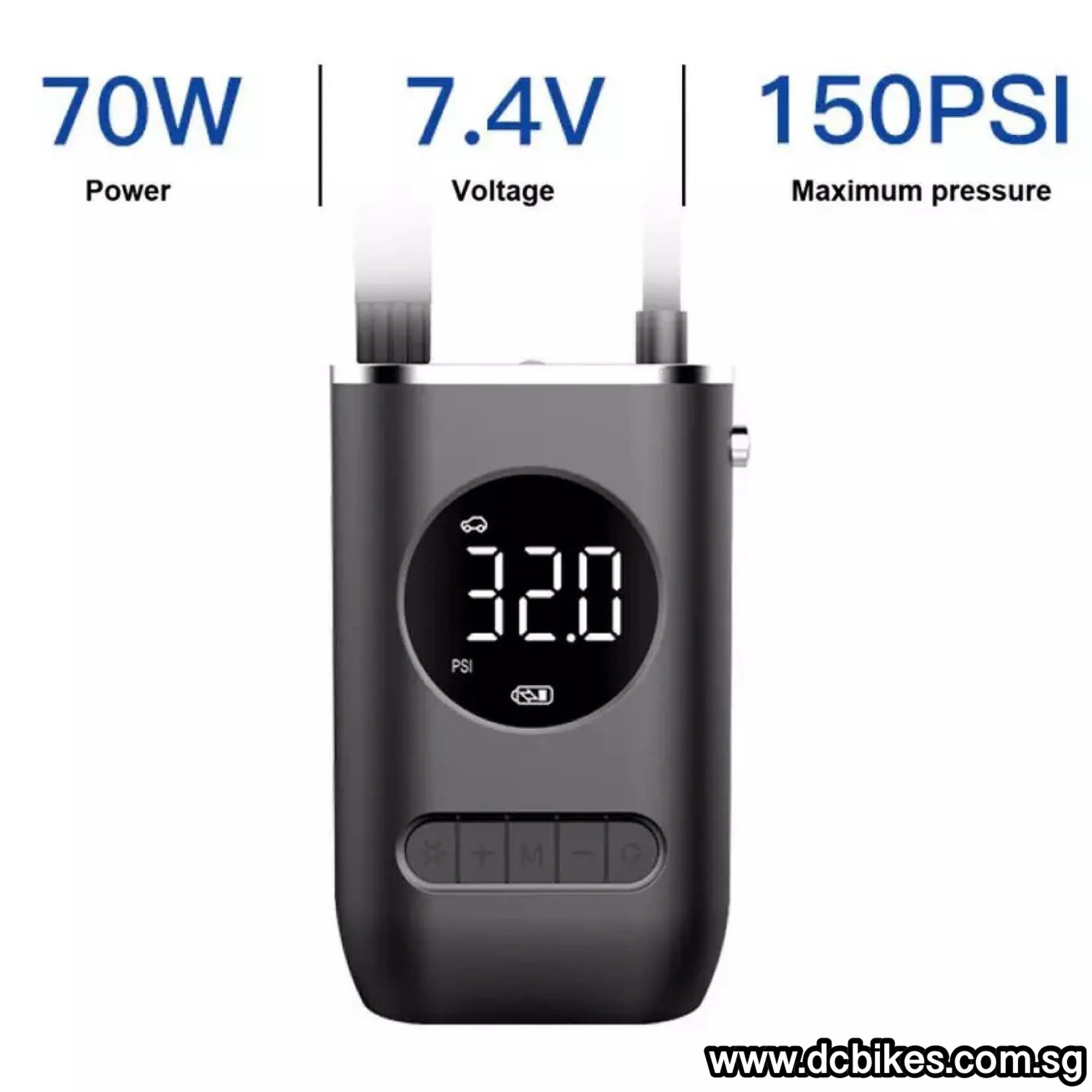 All in 1 Type C Rechargeable Electric Presta | Schrader Air Pump 150psi