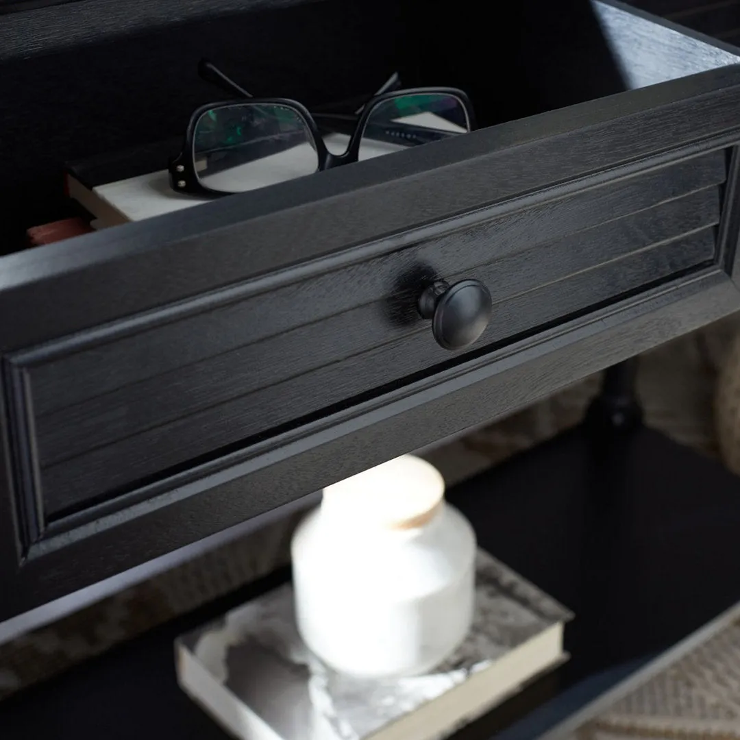 Amondre 36'' Console Table Highland Dunes Color: Black