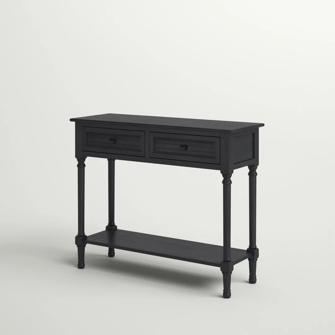 Amondre 36'' Console Table Highland Dunes Color: Black