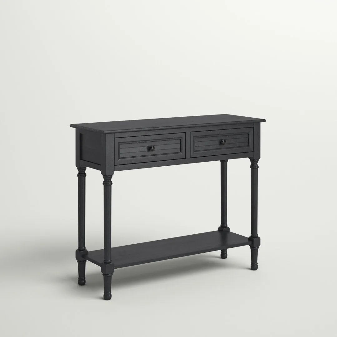 Amondre 36'' Console Table Highland Dunes Color: Black