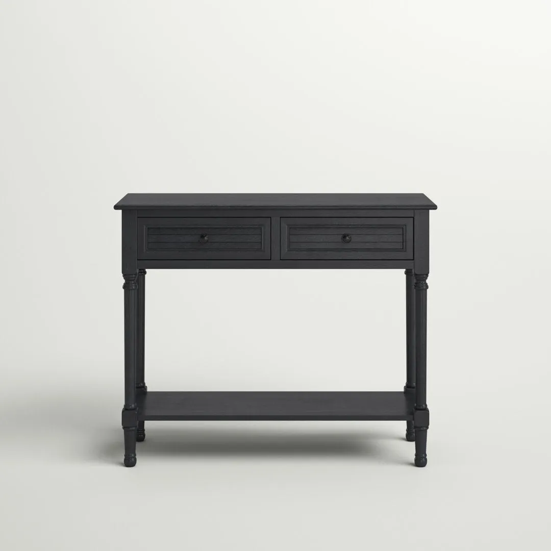 Amondre 36'' Console Table Highland Dunes Color: Black
