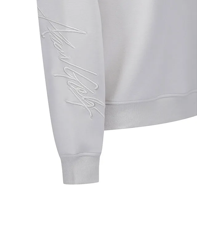 ANEW Golf: Women Logo Point Sweatshirt - Light Gray