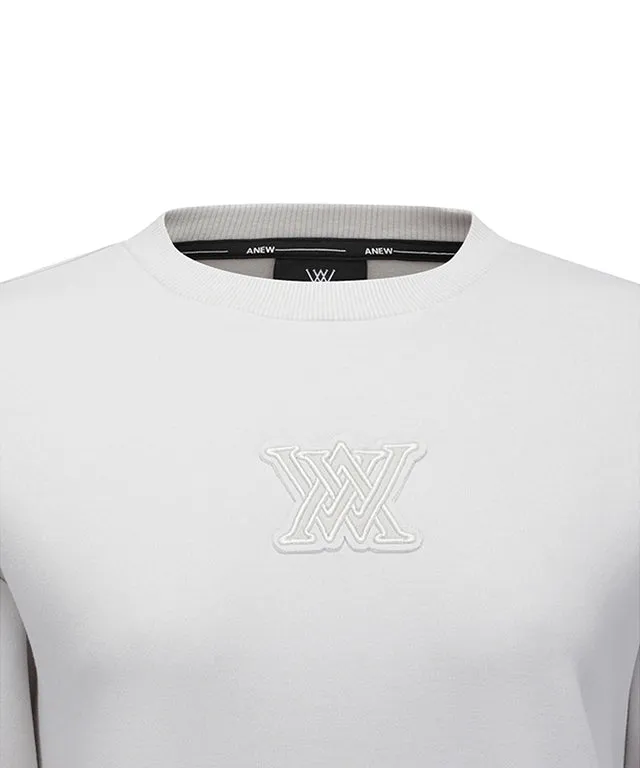 ANEW Golf: Women Logo Point Sweatshirt - Light Gray