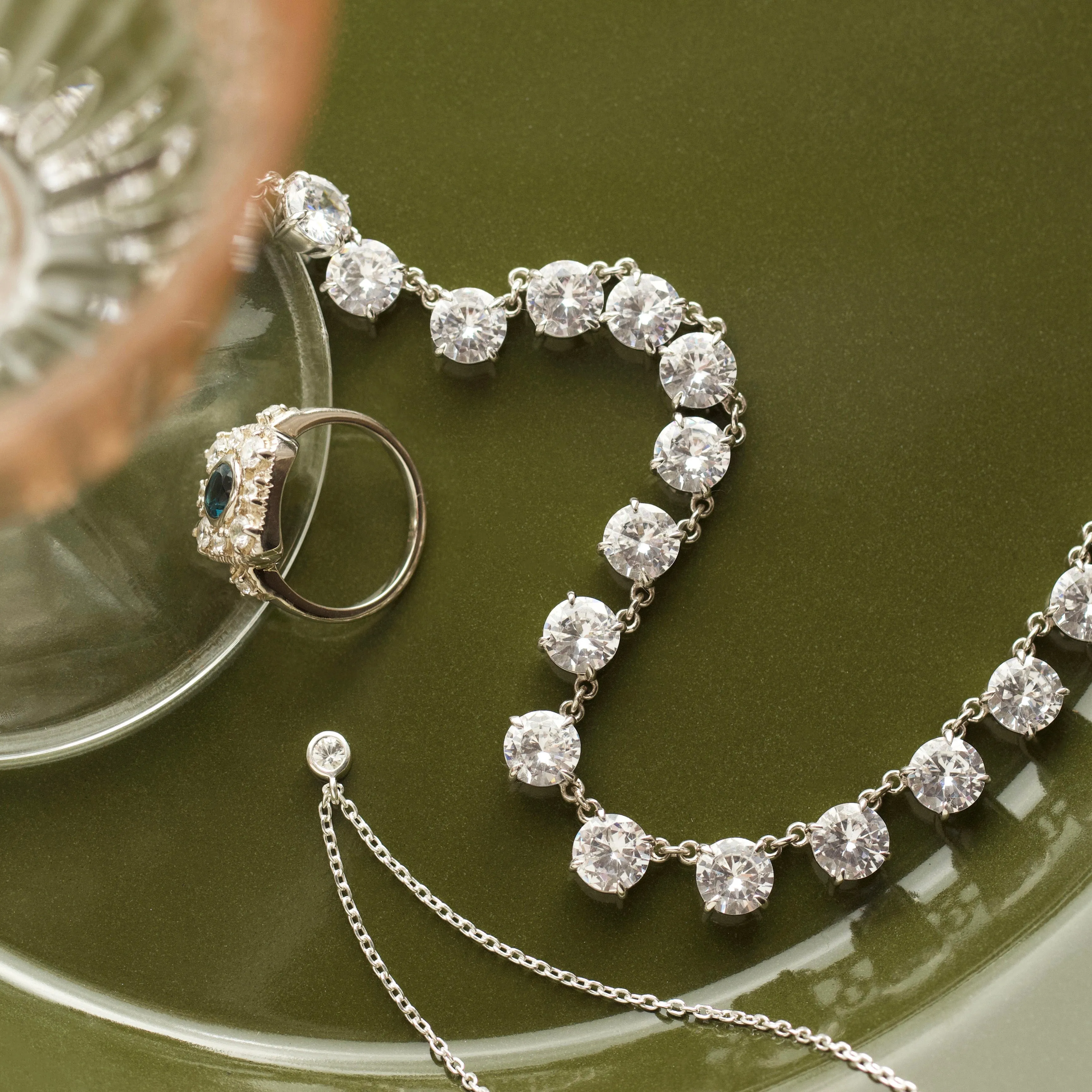 Belle Statement Tennis Necklace