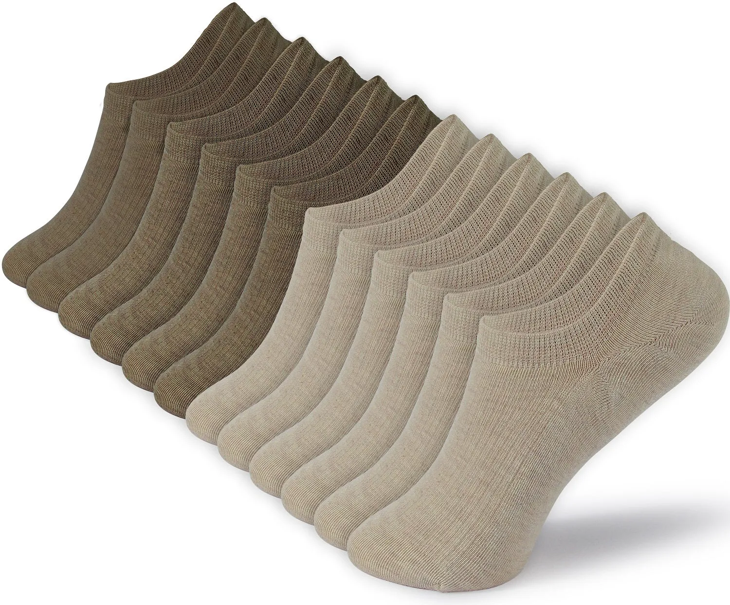 BenSorts Women No Show Socks Low Cut Non Slip Thin Invisible Liner Socks 6 Pairs