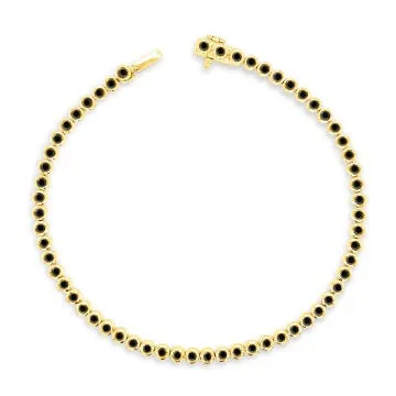 Black Diamond Tennis Bracelet