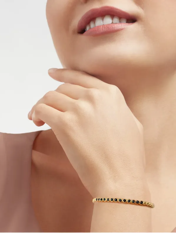 Black Diamond Tennis Bracelet