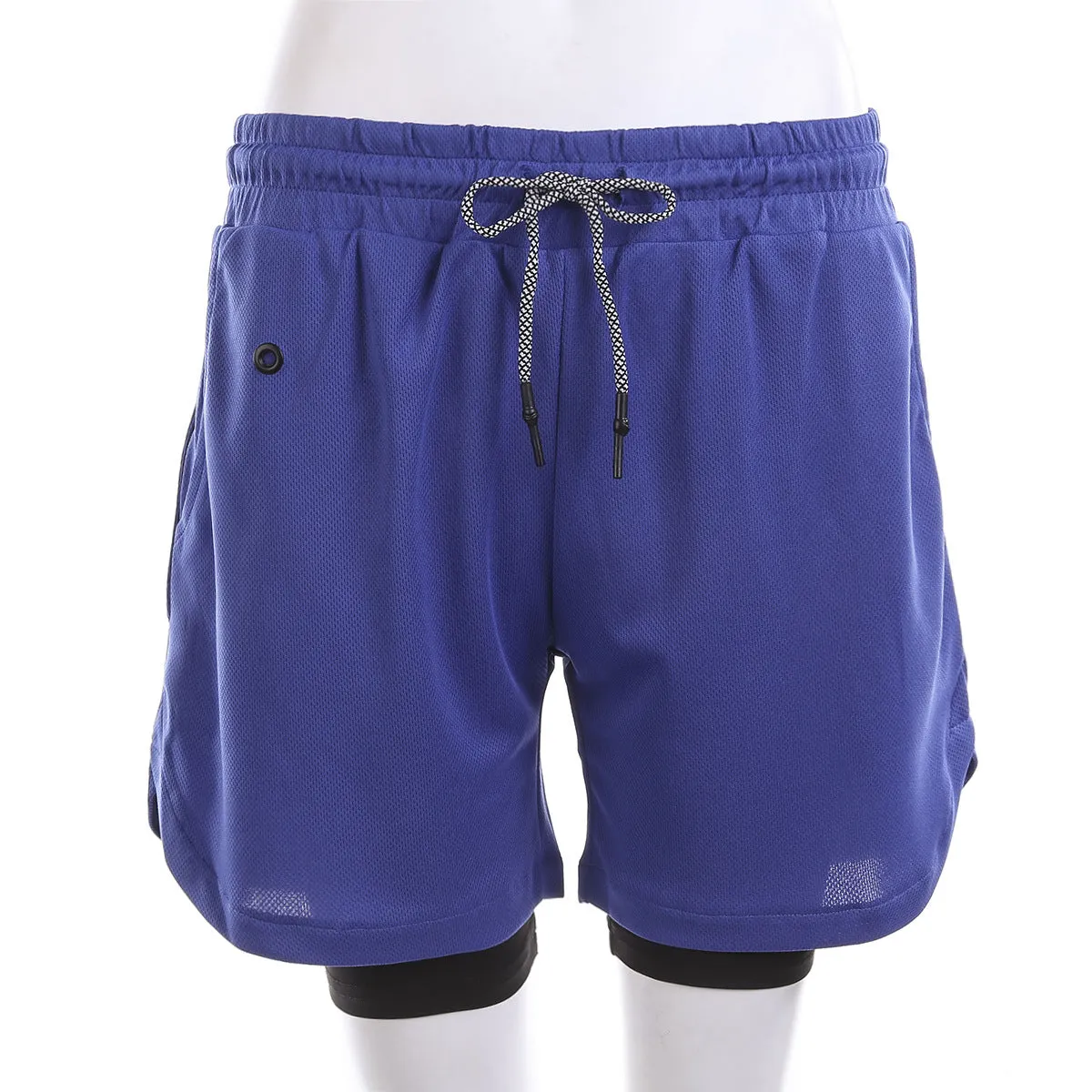 Breathable Soft Men's Running Two-Layer Pocket Shorts