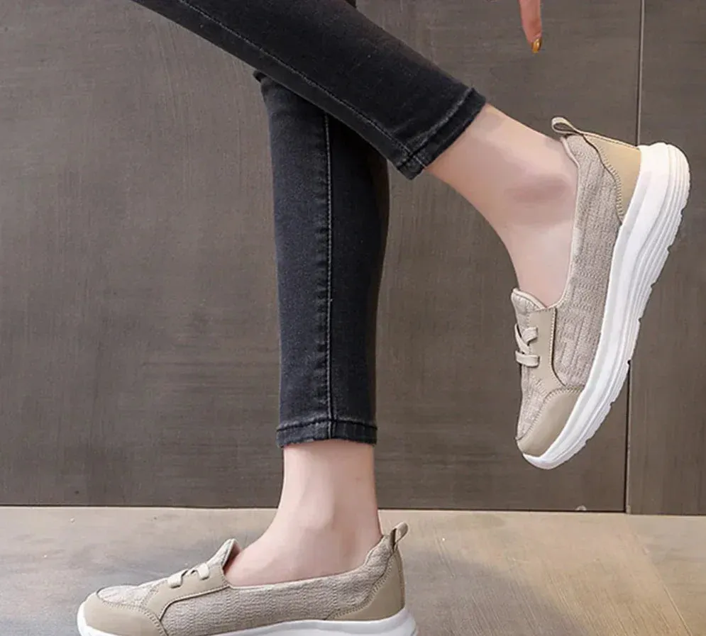 Comfortable Women's Breathable Slip On Arch Support Non-slip Shoes