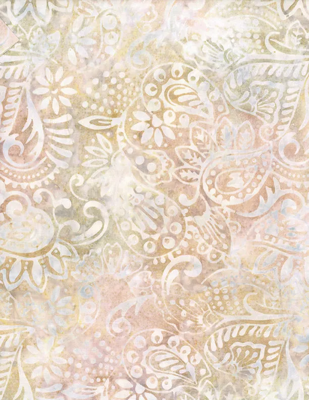 Copper Mountain Batiks 1400-22288-124 Cream/Blue