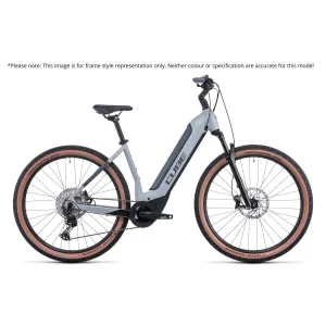 Cube Reaction Hybrid Pro Electric Mountain Bike Easy Entry Prisma Grey 'n' Red 625Wh Battery