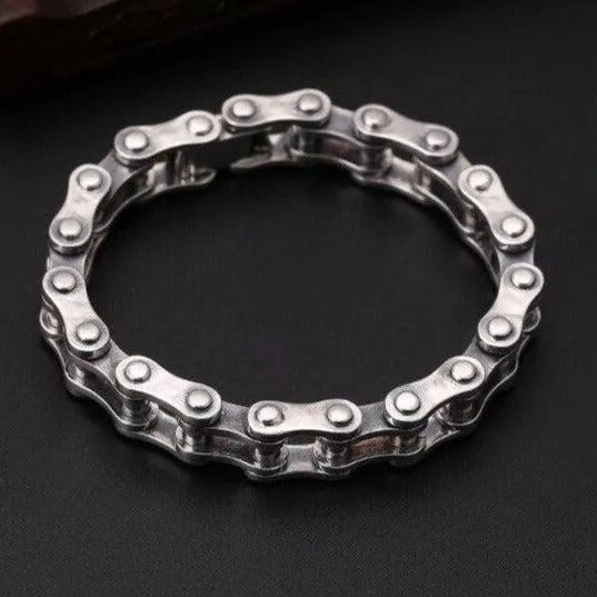 Cycolinks Classic 925 Sterling Silver Bike Chain Bracelet 10mm