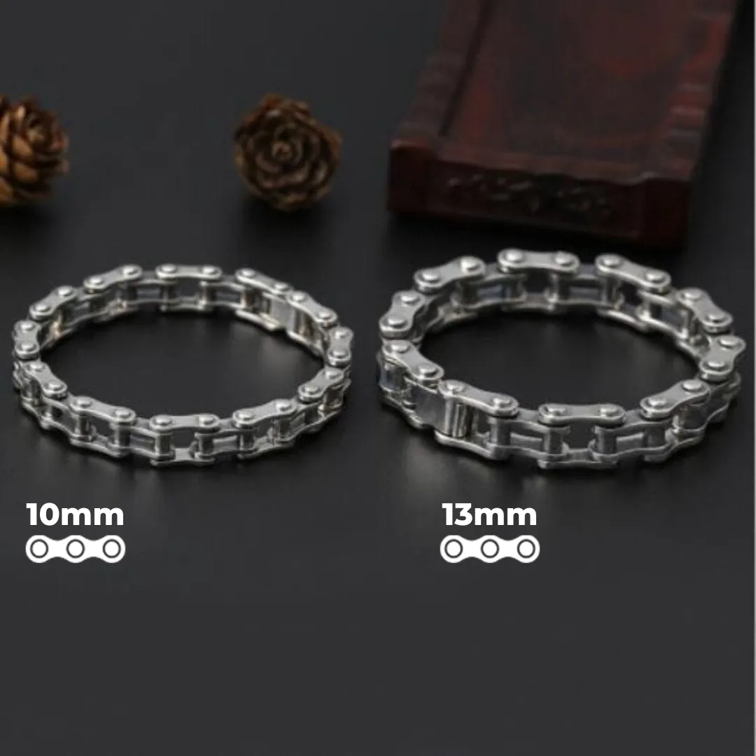 Cycolinks Classic 925 Sterling Silver Bike Chain Bracelet 10mm