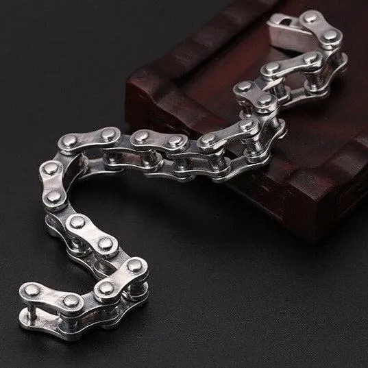 Cycolinks Classic 925 Sterling Silver Bike Chain Bracelet 10mm