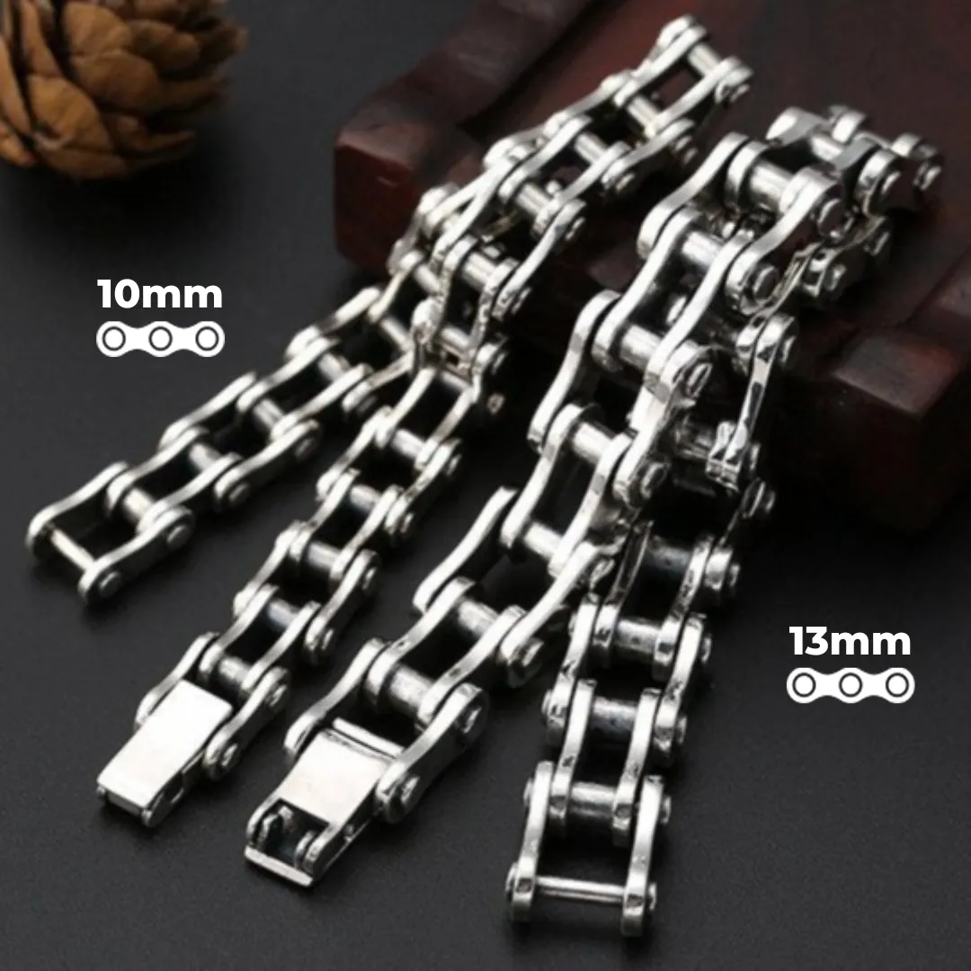 Cycolinks Classic 925 Sterling Silver Bike Chain Bracelet 10mm