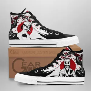 Demon Slayer Shoes Sakonji Urokodaki High Top Shoes