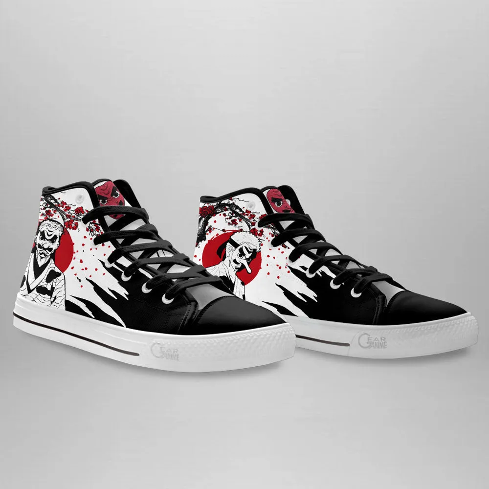 Demon Slayer Shoes Sakonji Urokodaki High Top Shoes