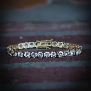 Diamond Tennis Bracelet in Yellow/White Gold (6mm)