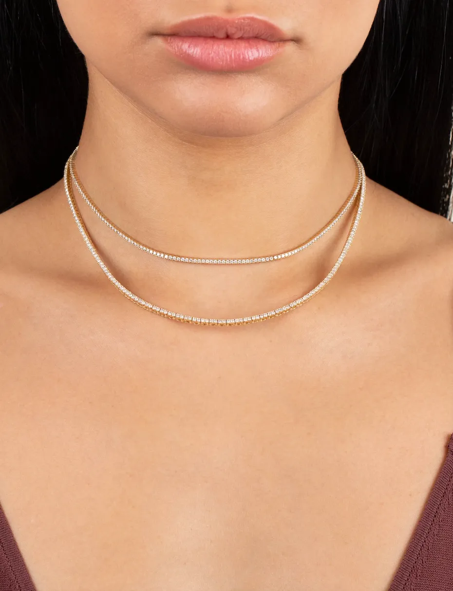 Diamond Tennis Necklace 14K