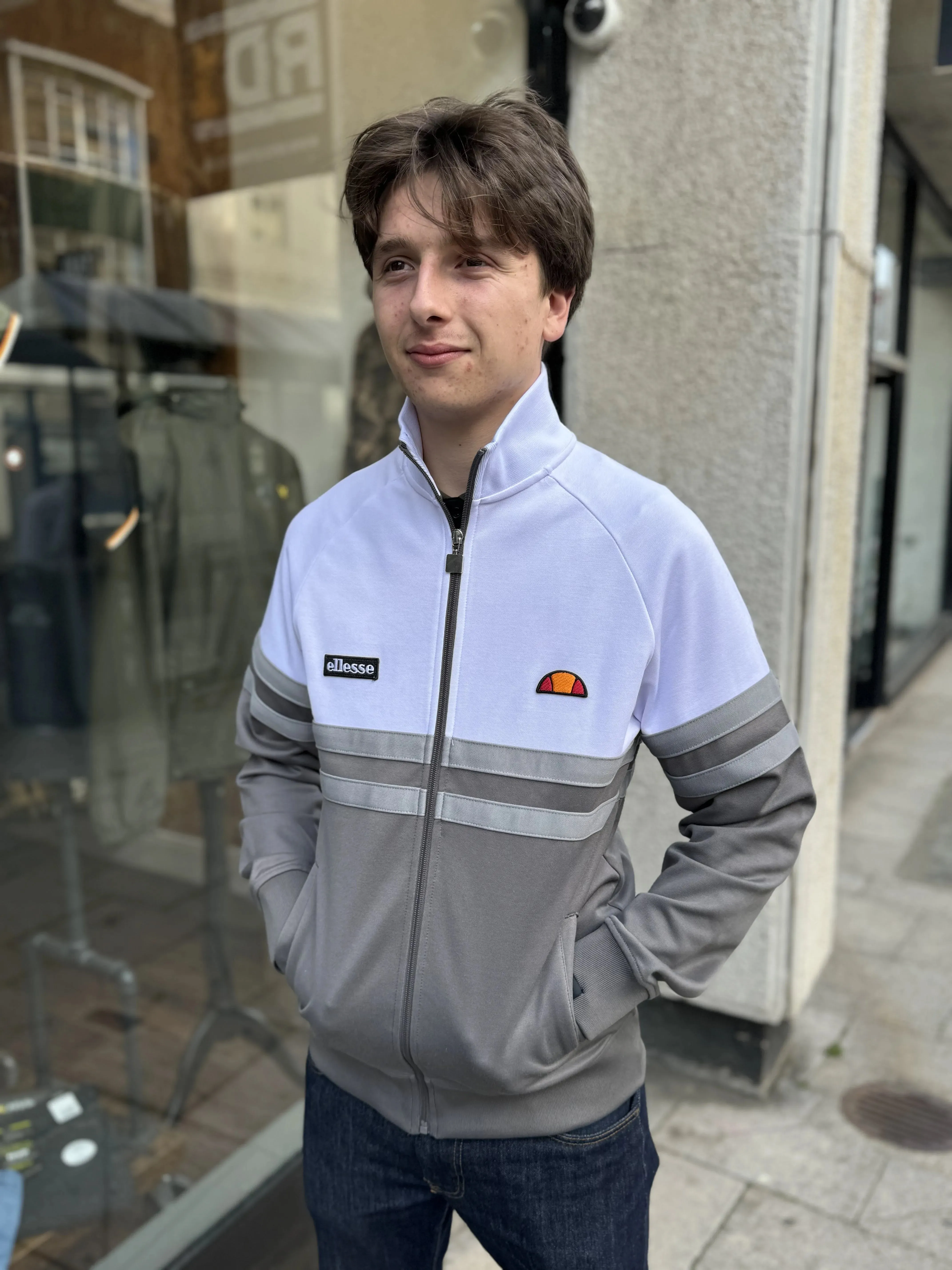 Ellesse Rimini Track Top In Grey