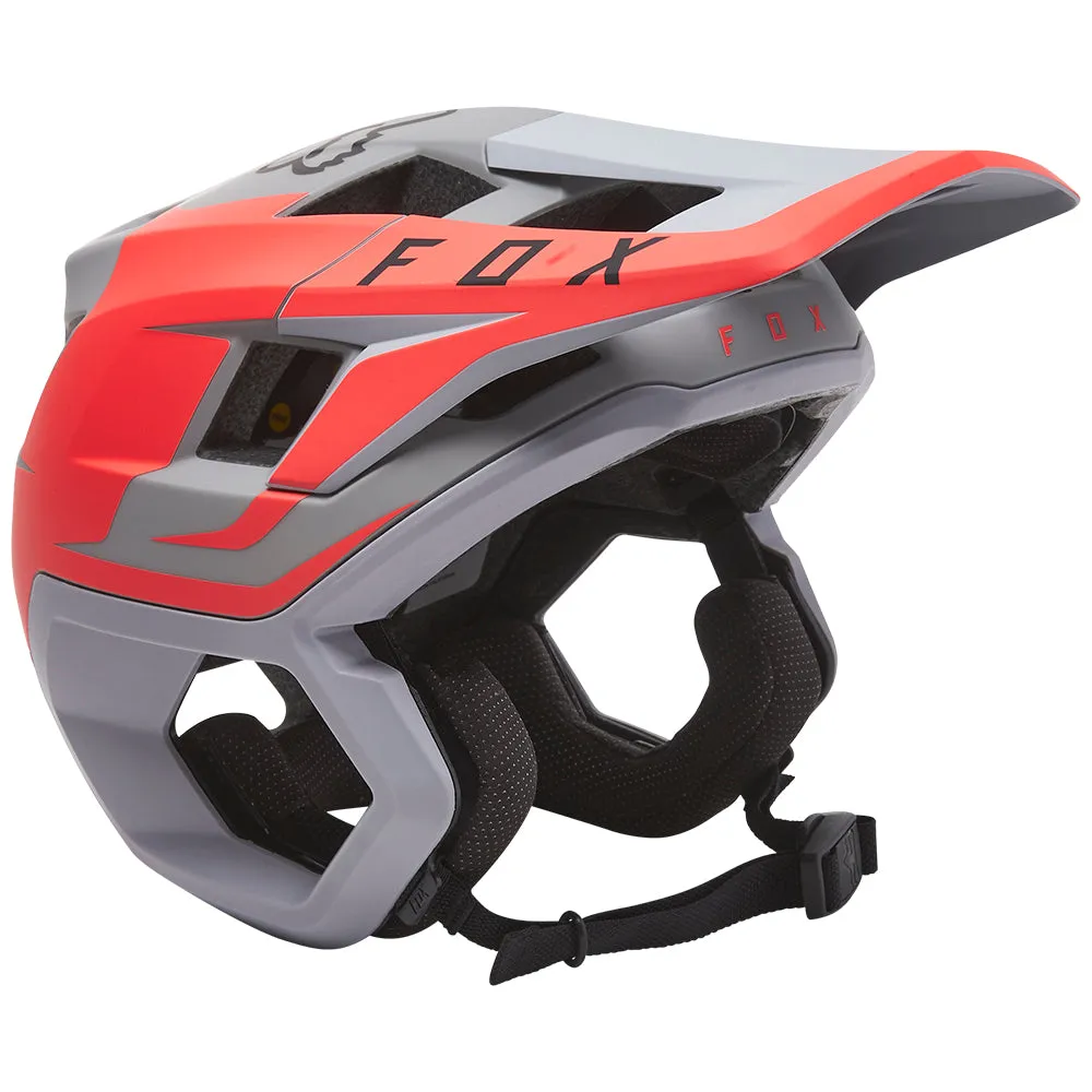 FOX DROPFRAME PRO HELMET SIDESWIPE CE [LIGHT GREY]