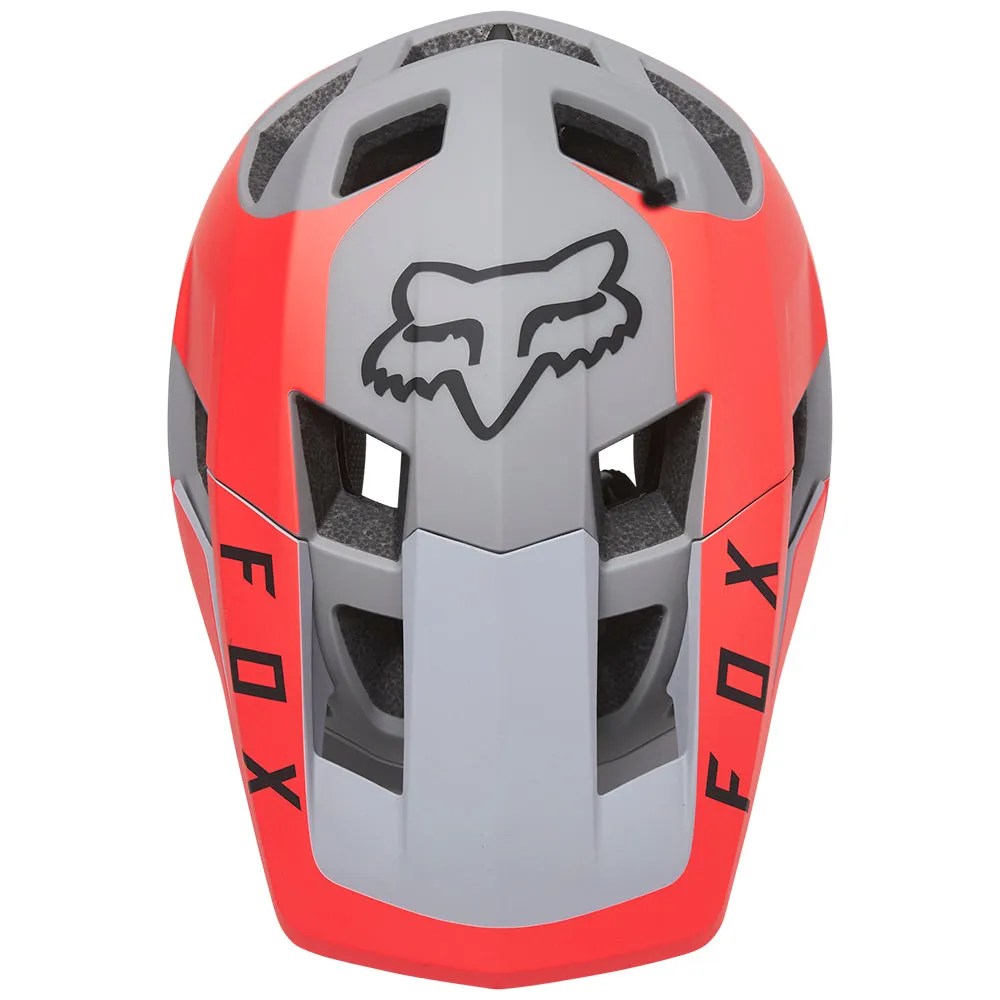 FOX DROPFRAME PRO HELMET SIDESWIPE CE [LIGHT GREY]