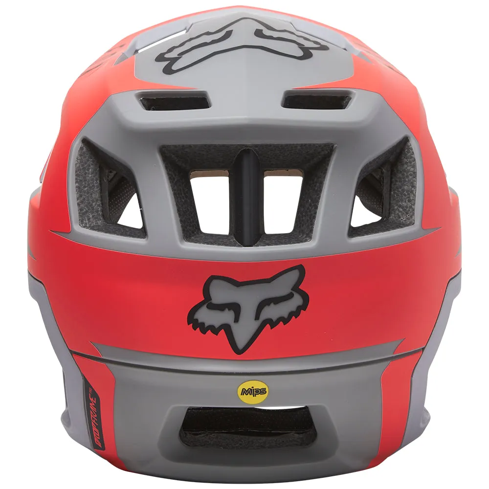 FOX DROPFRAME PRO HELMET SIDESWIPE CE [LIGHT GREY]