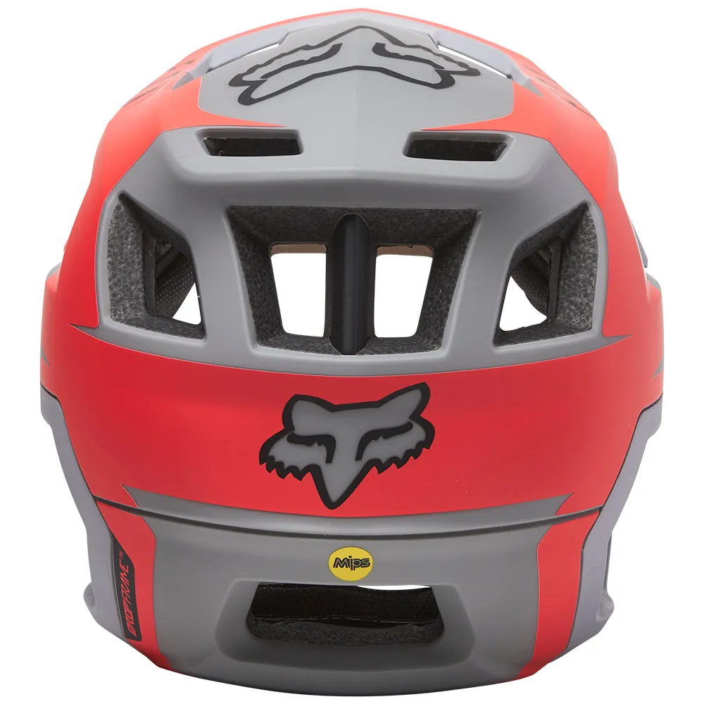 FOX DROPFRAME PRO HELMET SIDESWIPE CE [LIGHT GREY]