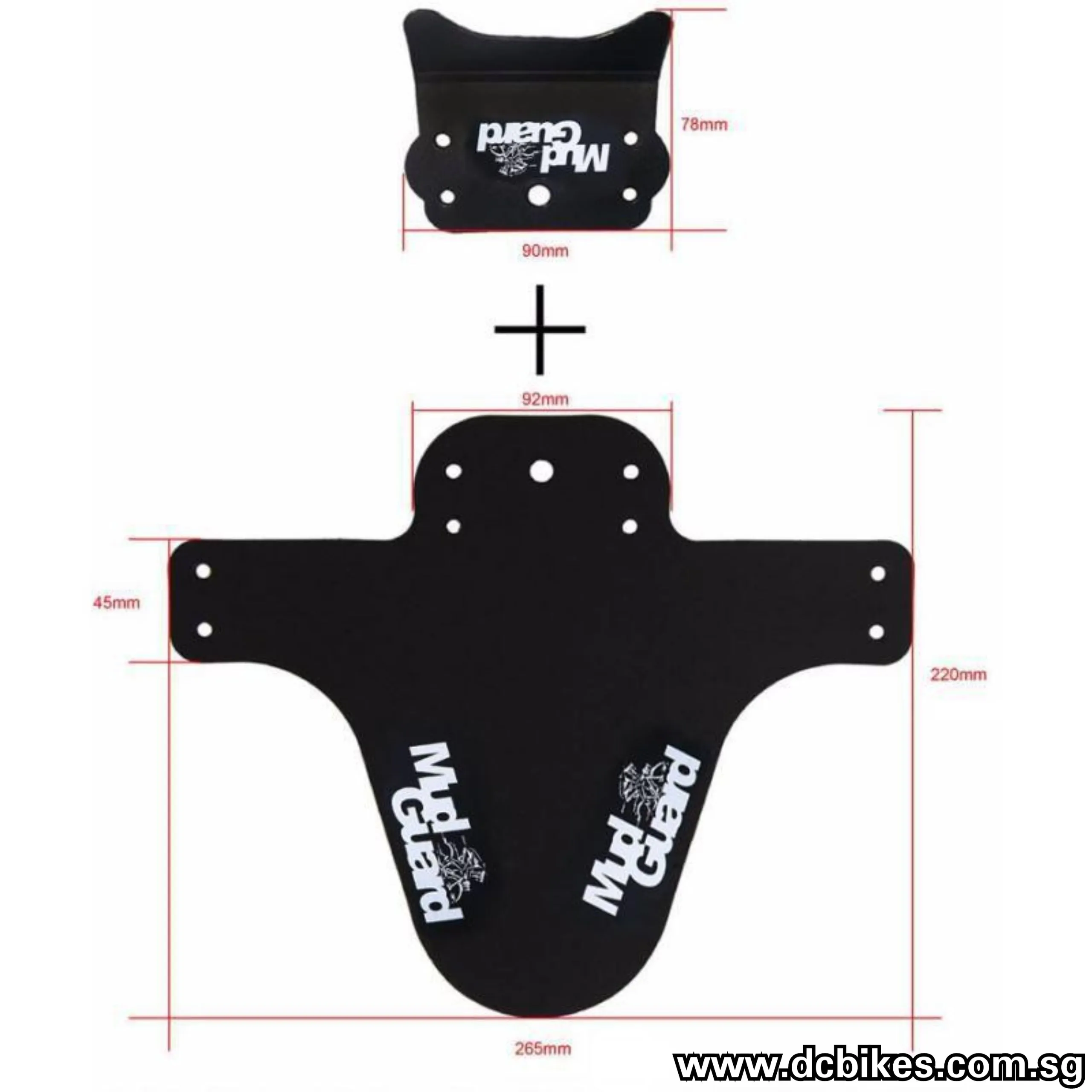 Front Or Rear MTB Bicycle Mud Guard Fenders