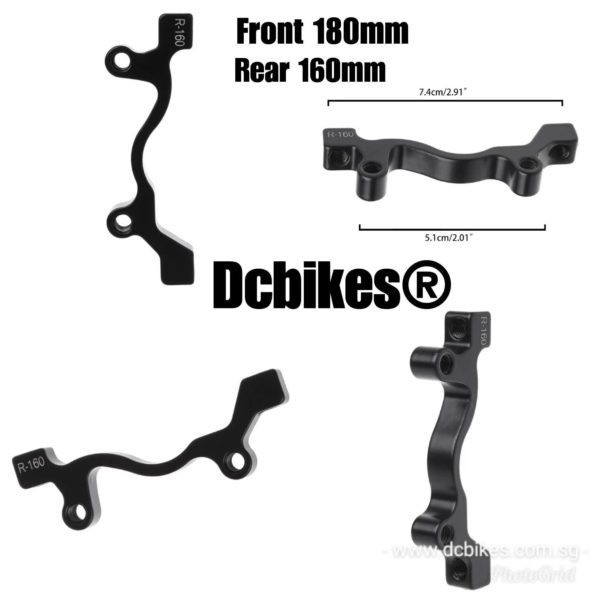 Front | Rear Bicycle IS | PM Disc Brake Rotor Adapter