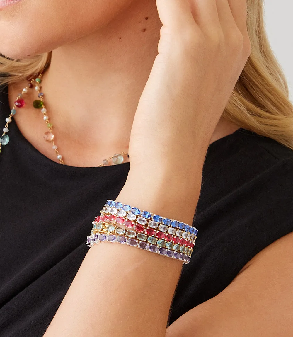 Gemstone Tennis Bracelet