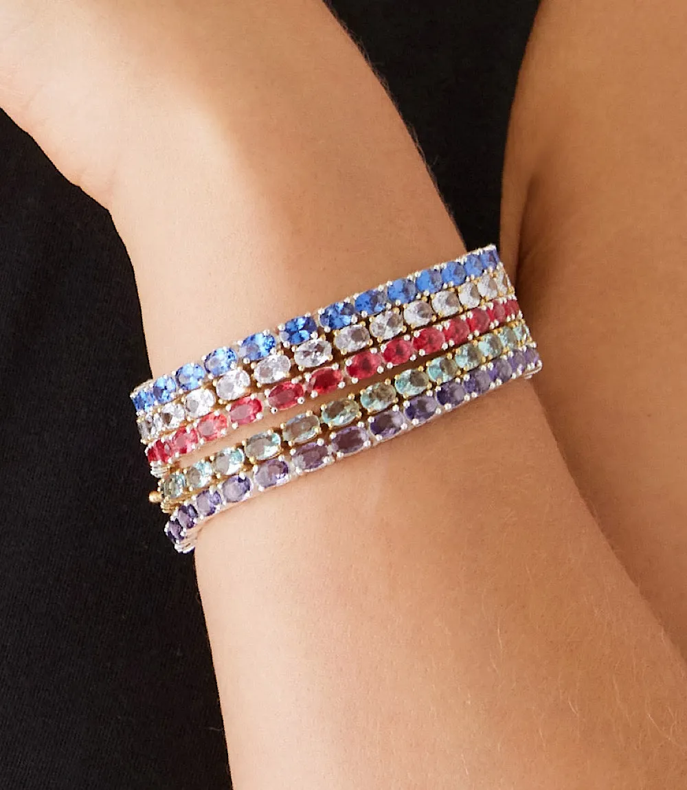 Gemstone Tennis Bracelet