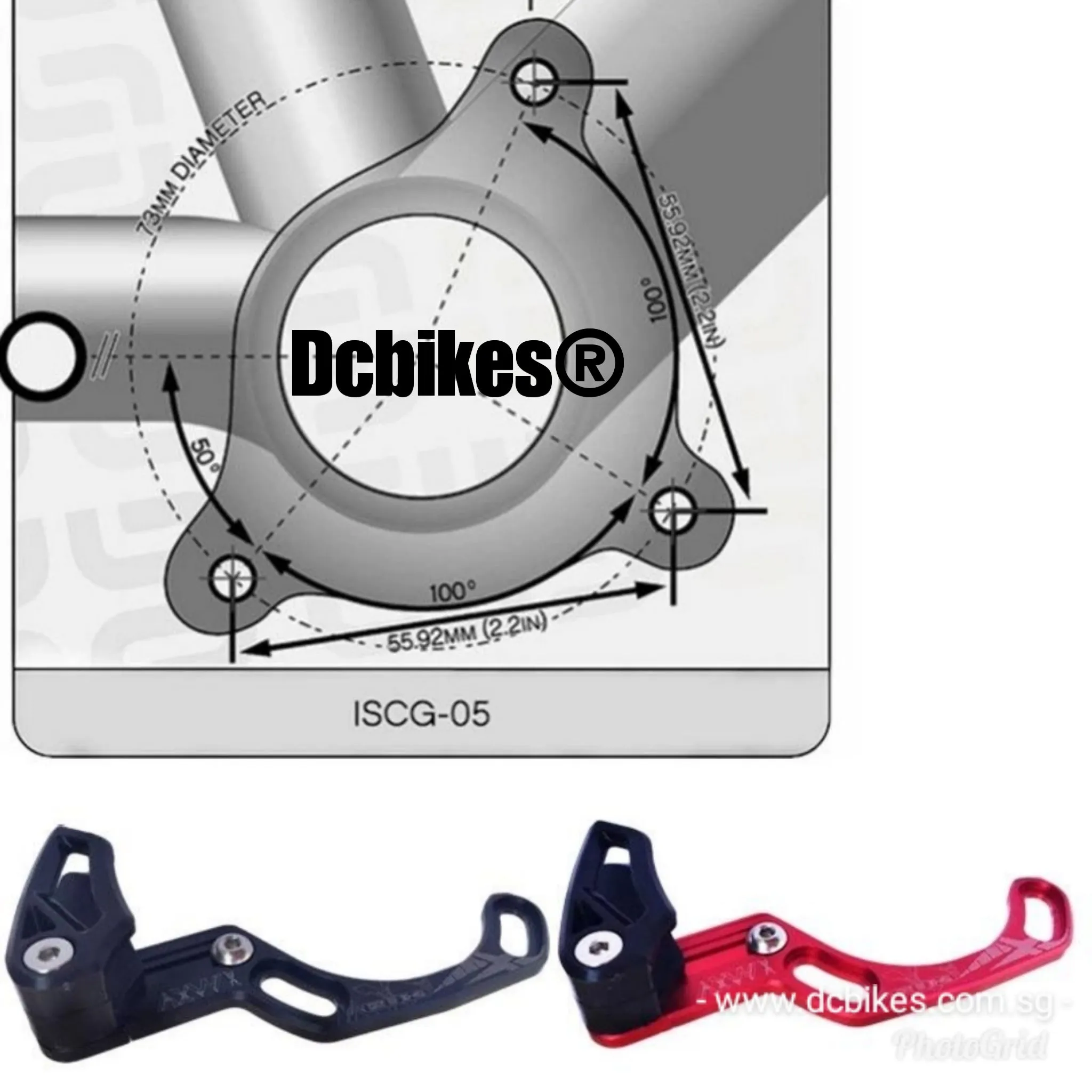 Iscg 05 / Iscg 03 Chain Guide 1X System Single Speed for Round 30-40T Oval 32T-38T Chain Ring