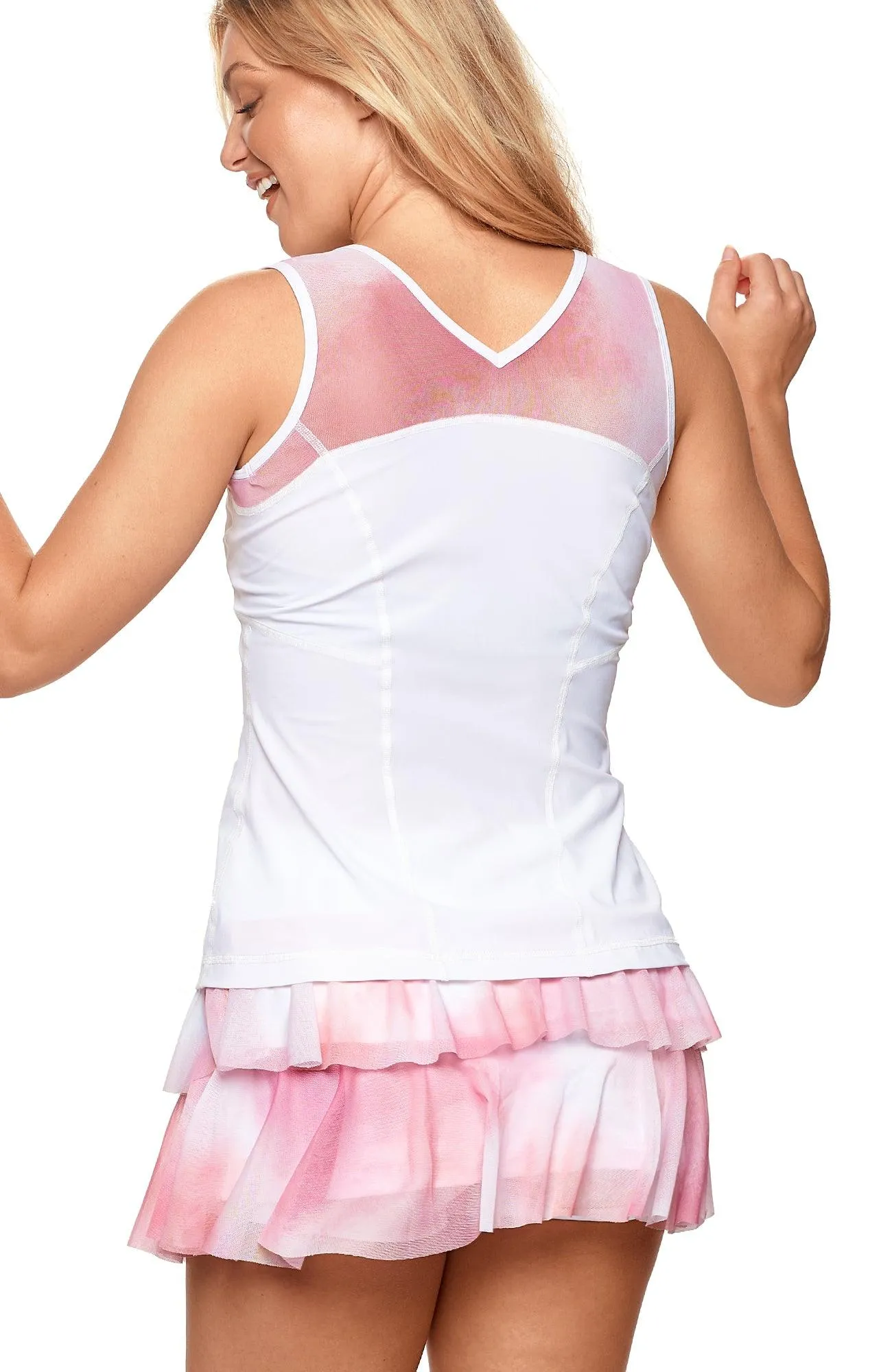 It's Hot In Here V-Neck Tank Top White