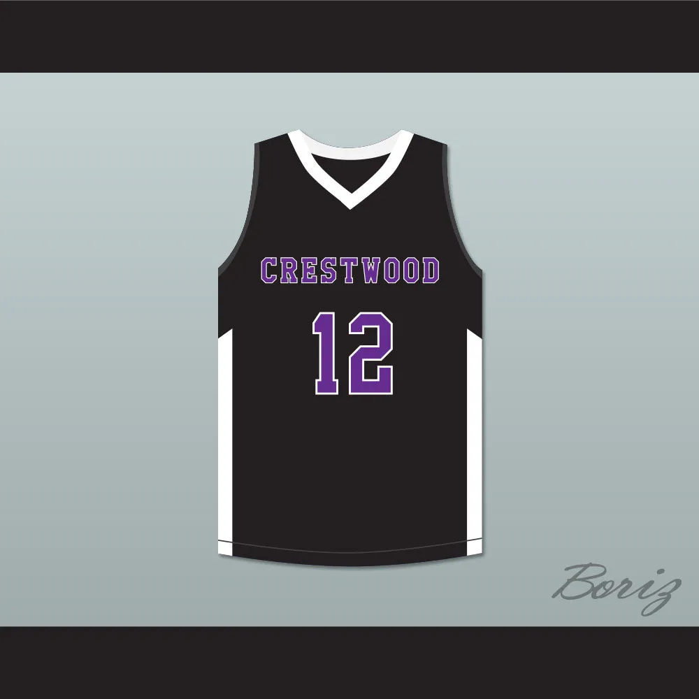 Ja Morant 12 Crestwood High School Knights Black Basketball Jersey 3
