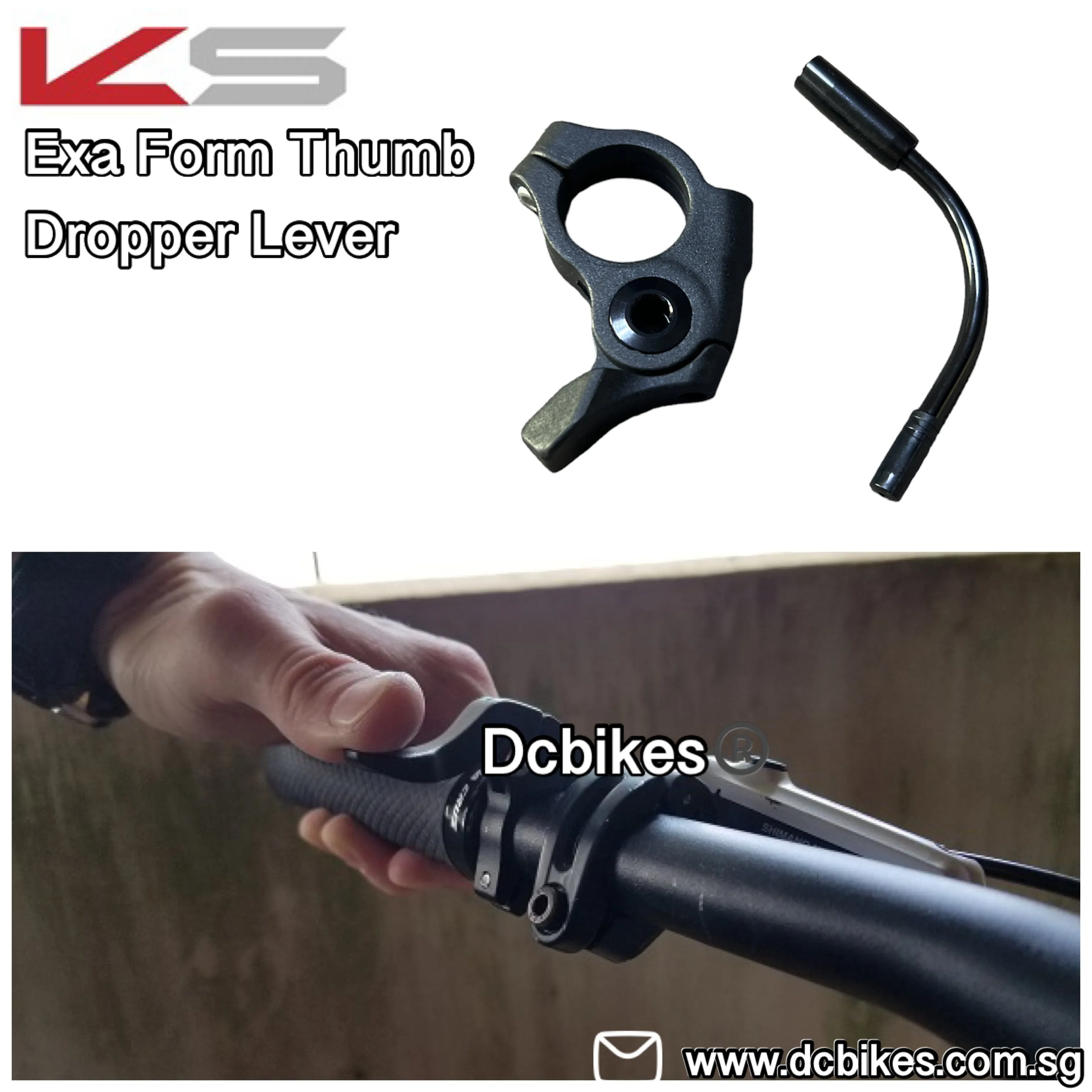 KS | Kind Shock EXA Form Dropper Seat Post Left Remote Lever
