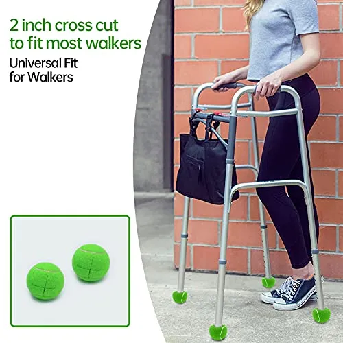 Magicorange 20 PCS Precut Walker Tennis Balls for Walker/Furniture Legs Floor Protection, Heavy Duty Long Lasting Felt Pad Glide Coverings (Grey)