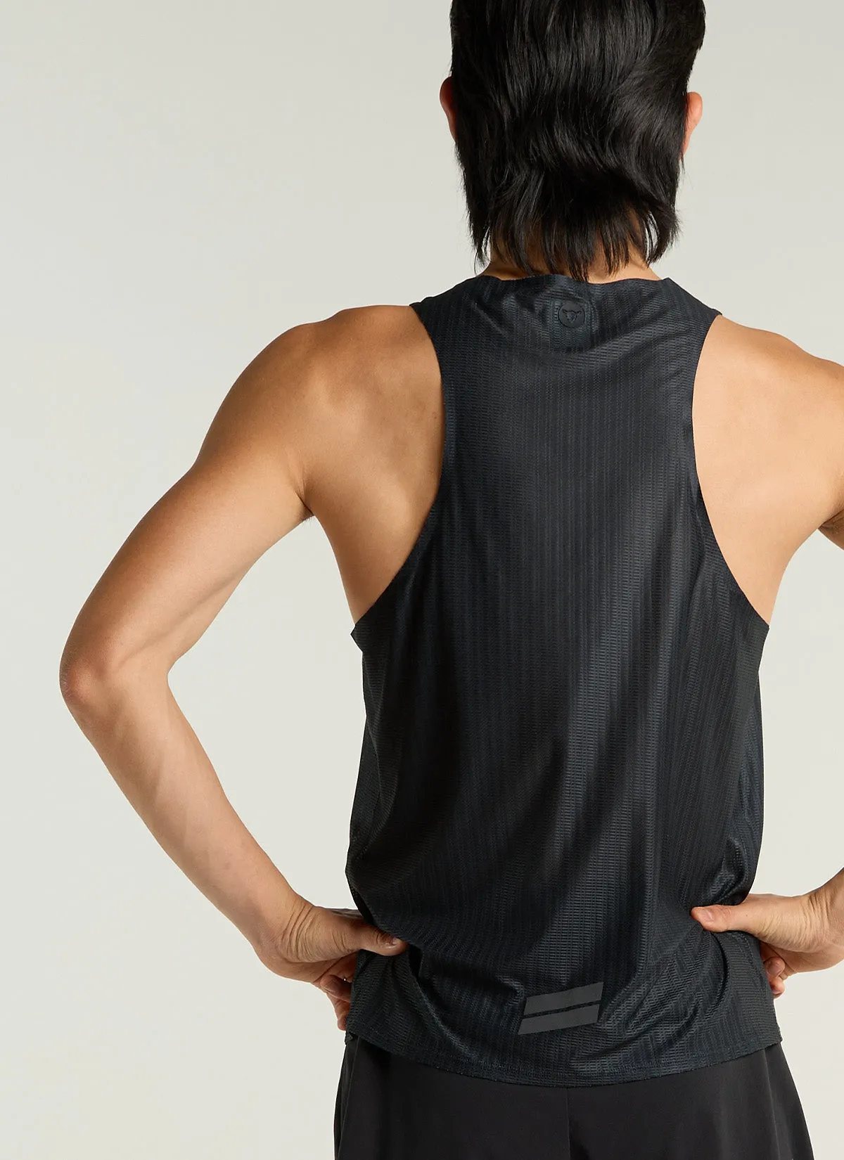 Men's Fly Singlet - Run Club Black