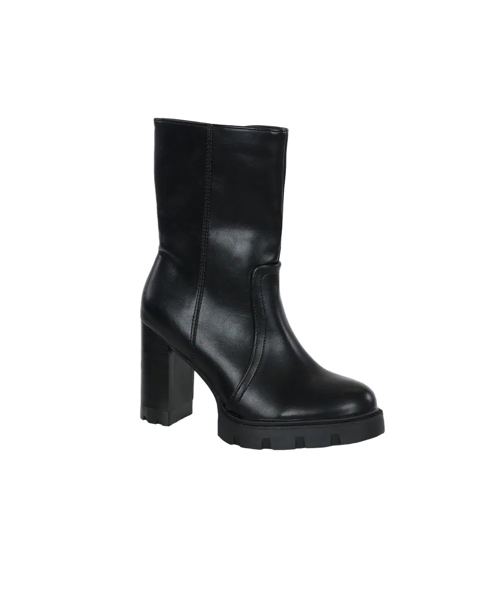 Mid Calf Platform Boots